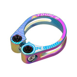 Maxbell Maxbell Aluminum Alloy Bicycle Seatpost Clamp Bike Seatpost Clip for Folding Bikes 34.9mm Colorful