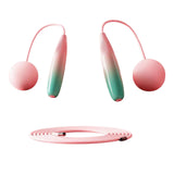 Maxbell Weighted Jumping Rope Skipping Rope for Exercise Training Adults pink