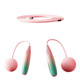 Maxbell Weighted Jumping Rope Skipping Rope for Exercise Training Adults pink
