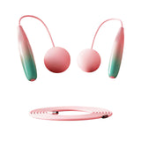 Maxbell Weighted Jumping Rope Skipping Rope for Exercise Training Adults pink