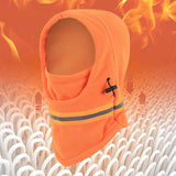 Maxbell Warm Face Hat Cover Warmer Winter Balaclava Ski Hat for Hiking Men Skiing Orange