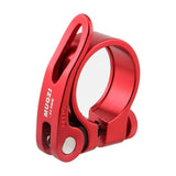 Maxbell Maxbell Bicycle Seat Post Clamp Durable for BMX Cycling Bracket 31.8mm or 34.9mm 34.9MM Red