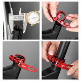 Maxbell Maxbell Bicycle Seat Post Clamp Durable for BMX Cycling Bracket 31.8mm or 34.9mm 34.9MM Red