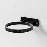 Maxbell Ball Holder Wall Mounted Ball Rack with Hanging Pegs for Yoga Room Baseball Black