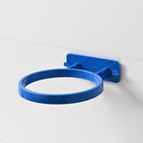 Maxbell Ball Holder Wall Mounted Ball Rack with Hanging Pegs for Yoga Room Baseball Blue