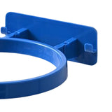 Maxbell Ball Holder Wall Mounted Ball Rack with Hanging Pegs for Yoga Room Baseball Blue