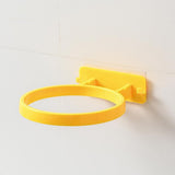 Maxbell Ball Holder Wall Mounted Ball Rack with Hanging Pegs for Yoga Room Baseball Yellow