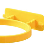 Maxbell Ball Holder Wall Mounted Ball Rack with Hanging Pegs for Yoga Room Baseball Yellow