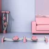 Maxbell Maxbell Leg Exercise Equipment Durable Ski Exercise Machine for Yoga Indoor Workout Pink without Handle