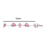 Maxbell Maxbell Leg Exercise Equipment Durable Ski Exercise Machine for Yoga Indoor Workout Pink without Handle