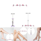 Maxbell Maxbell Leg Exercise Equipment Durable Ski Exercise Machine for Yoga Indoor Workout Pink without Handle