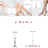 Maxbell Maxbell Leg Exercise Equipment Durable Ski Exercise Machine for Yoga Indoor Workout Pink without Handle