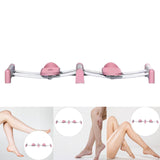 Maxbell Maxbell Leg Exercise Equipment Durable Ski Exercise Machine for Yoga Indoor Workout Pink without Handle