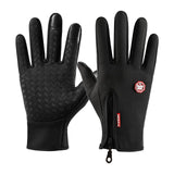 Maxbell Winter Gloves Windproof Insulated for Motorcycle Cycling Adults Unisex XL Black
