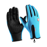 Maxbell Winter Gloves Windproof Insulated for Motorcycle Cycling Adults Unisex M Blue