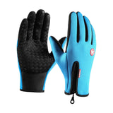 Maxbell Winter Gloves Windproof Insulated for Motorcycle Cycling Adults Unisex L Blue