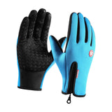 Maxbell Winter Gloves Windproof Insulated for Motorcycle Cycling Adults Unisex L Blue