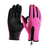 Maxbell Winter Gloves Windproof Insulated for Motorcycle Cycling Adults Unisex L Pink