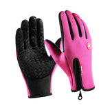 Maxbell Winter Gloves Windproof Insulated for Motorcycle Cycling Adults Unisex L Pink