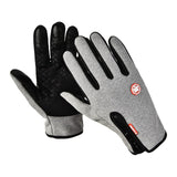 Maxbell Winter Gloves Windproof Insulated for Motorcycle Cycling Adults Unisex L Gray
