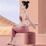 Maxbell Maxbell Yoga Stick Cross Open Posture Corrector for Home Fitness Gymnasts Pink