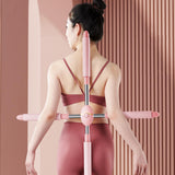 Maxbell Maxbell Yoga Stick Cross Open Posture Corrector for Home Fitness Gymnasts Pink