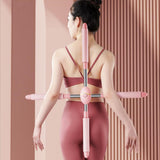 Maxbell Maxbell Yoga Stick Cross Open Posture Corrector for Home Fitness Gymnasts Pink