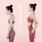 Maxbell Maxbell Yoga Stick Cross Open Posture Corrector for Home Fitness Gymnasts Pink