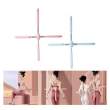 Maxbell Maxbell Yoga Stick Cross Open Posture Corrector for Home Fitness Gymnasts Pink