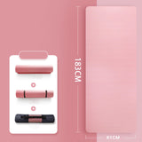 Maxbell Maxbell Yoga Mat with Storage Bag Sports Fitness Pad for Workout Gymnastic Home Gym Thick 1cm Pink