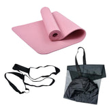 Maxbell Maxbell Yoga Mat with Storage Bag Sports Fitness Pad for Workout Gymnastic Home Gym Thick 1cm Pink