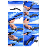 Maxbell Kids Snow Sled Sledge Grass Sand Sliding Downhill Sleigh Girls Gift Blue