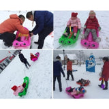 Maxbell Kids Snow Sled Sledge Grass Sand Sliding Downhill Sleigh Girls Gift Blue
