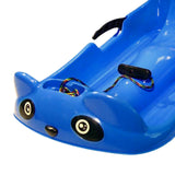 Maxbell Kids Snow Sled Sledge Grass Sand Sliding Downhill Sleigh Girls Gift Blue