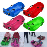 Maxbell Kids Snow Sled Sledge Grass Sand Sliding Downhill Sleigh Girls Gift Blue