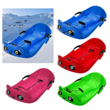 Maxbell Kids Snow Sled Sledge Grass Sand Sliding Downhill Sleigh Girls Gift Blue