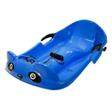 Maxbell Kids Snow Sled Sledge Grass Sand Sliding Downhill Sleigh Girls Gift Blue