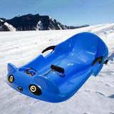 Maxbell Kids Snow Sled Sledge Grass Sand Sliding Downhill Sleigh Girls Gift Blue