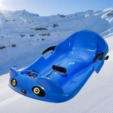Maxbell Kids Snow Sled Sledge Grass Sand Sliding Downhill Sleigh Girls Gift Blue