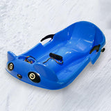 Maxbell Kids Snow Sled Sledge Grass Sand Sliding Downhill Sleigh Girls Gift Blue