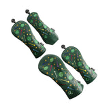 Maxbell Maxbell Set of 4Pcs 1 3 5 UT Woods Golf Head Covers  Ball Pattern Green