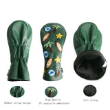 Maxbell Maxbell Set of 4Pcs 1 3 5 UT Woods Golf Head Covers  Tree Pattern Green