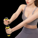 Maxbell Hand Bar Home Gym Strength Exercise for Exercise Yellow 15KG