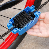 Maxbell Portable Cleaning Brush Tool Washing Outdoor Bike Chain Cleaner Scrubber Blue