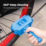 Maxbell Portable Cleaning Brush Tool Washing Outdoor Bike Chain Cleaner Scrubber Blue