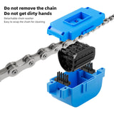 Maxbell Portable Cleaning Brush Tool Washing Outdoor Bike Chain Cleaner Scrubber Blue