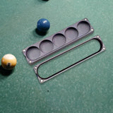 Maxbell Maxbell Leather Snooker Pool Cue Tips Storage Box Billiard Cue Tips Container Case