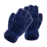 Maxbell Maxbell Fingerless Gloves Winter Warm Typing Gloves for Cold Days Sports Cycling Dark Blue