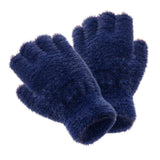 Maxbell Maxbell Fingerless Gloves Winter Warm Typing Gloves for Cold Days Sports Cycling Dark Blue