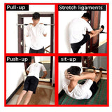 Maxbell Pull up Bar Wall Mount for Exercise Upper Body Strength Exercising Household Black Red